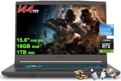 MSI Thin 15 Gaming Laptop 15.6" FHD IPS 144Hz Intel