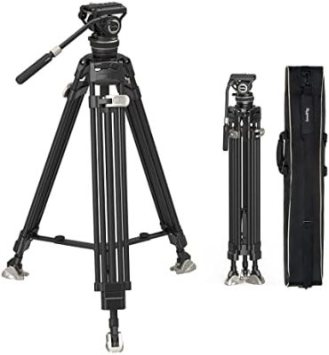 SmallRig AD-100 FreeBlazer Heavy-Duty Carbon Fiber Tripod System, 78" Video