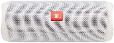 JBL FLIP 5, Waterproof Portable Bluetooth Speaker, White, 3.6 x