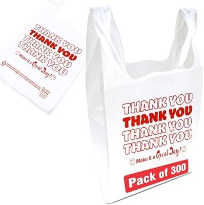Thank You Bags Pack of 300ct White