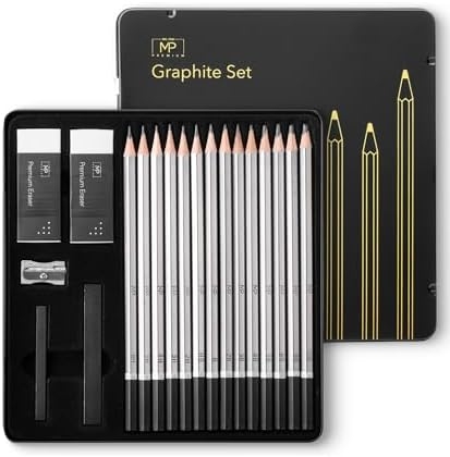 Mr. Pen- Sketch Pencils for Drawing, 19 pcs, Drawing Pencils for Sketching with Graphite Sticks, Era…