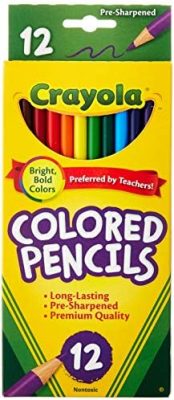 Crayola Long Colored Pencils, 12-Count, Pack of 12, Assorted Colors