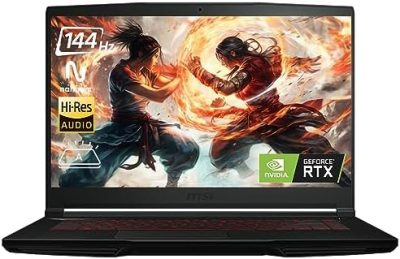 MSI GF63 Thin 11UC Gaming Laptop, 15.6" FHD Display 144Hz,