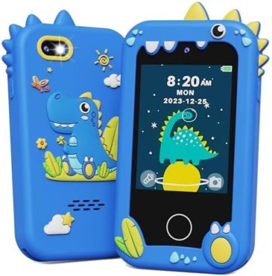 KOKODI Kids Smart Phone Toys, Touchscreen HD Dual Camera Cell