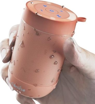 comiso Portable Bluetooth Speaker,Waterproof Speaker IP65,5.3 Bluetooth,360 HD Sound,TWS Stereo