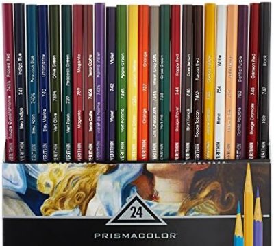 Prismacolor 2427 Premier Verithin Colored Pencils, 24-Count,Assorted