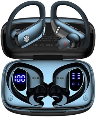 bmani Wireless Earbuds Bluetooth Headphones 48hrs Play Back Sport Earphones