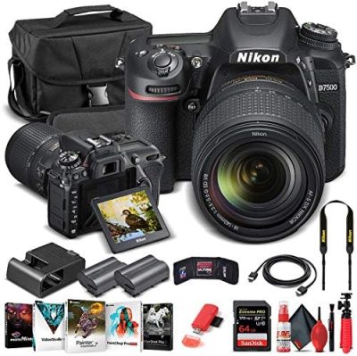 Nikon D7500 DSLR Camera with 18-140mm Lens (1582) + 64GB
