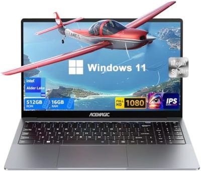 Laptop Computer, 16GB DDR4 512GB SSD, 15.6 Inch Windows 11