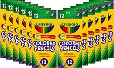Crayola Colored Pencils Bulk, Kids School Supplies For Teachers, 12
