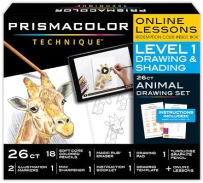 Prismacolor Technique, Art Supplies with Digital Art Lessons, Animal Drawings