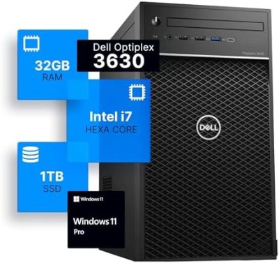 Dell Precision 3630 Tower Desktop Computer | Intel i7-8700 (3.4)