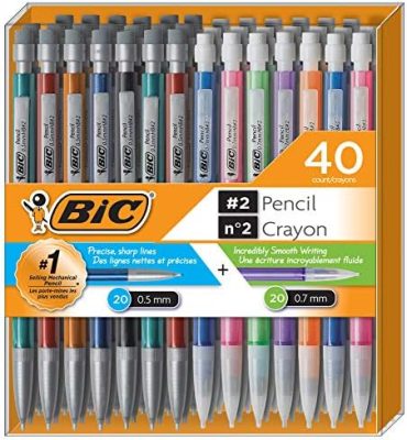 Bic Mechanical Pencil #2 EXTRA SMOOTH, Variety Bulk Pack Of