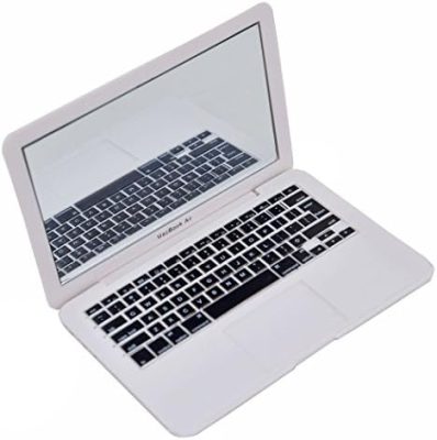 Mini Dollhouse Toy Cat Laptop Tiny Fake Computer Mirror for