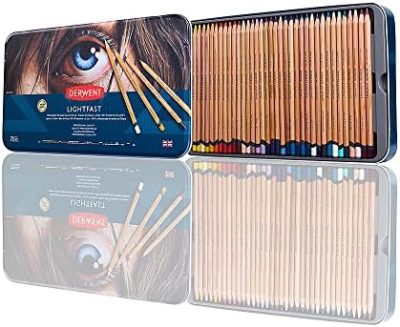 Derwent Lightfast Colored Pencils 72 Tin, Set of 72, 4mm