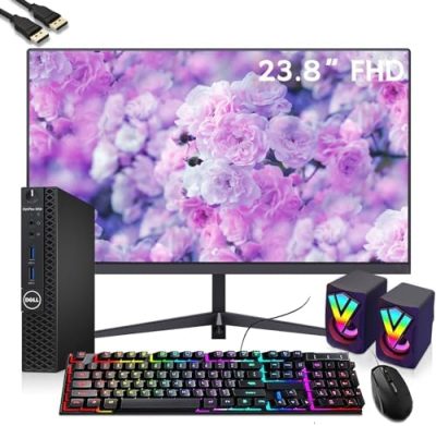 Dell OptiPlex 3050 Micro Mini PC Desktop Computer w/ 24"