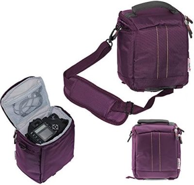 Navitech Purple DSLR & Lense Camera Bag Case Compatible with