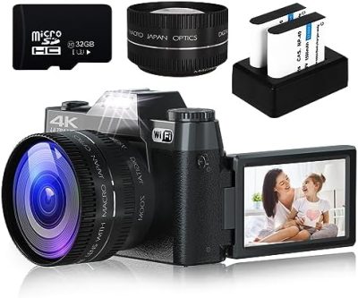 Digital Camera for Photography, 4K 48MP Vlogging Camera for YouTube