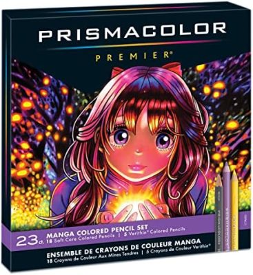 Prismacolor Premier Colored Pencils, Manga Colors, Adult Coloring, 23 Pack