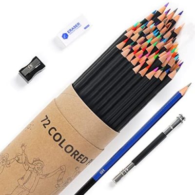 HTVRONT Colored Pencils - 72PCS Colored Pencils for Adult Coloring,