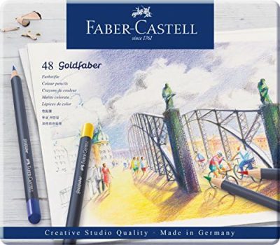 Faber-Castell Creative Studio Goldfaber Color Pencils - Tin of 48,