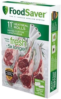 FoodSaver Custom Fit Vacuum Sealer Bags, Airtight Food Storage and