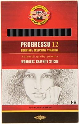 Koh-I-Noor Progresso HB Woodless Graphite Pencil (Box of 12)