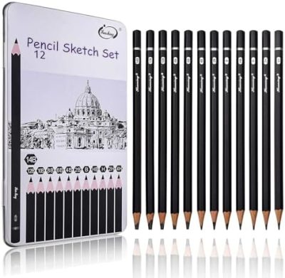 Sketch Pencils for Drawing,12 Pack Drawing Pencils, Graphite Pencils, Graphite