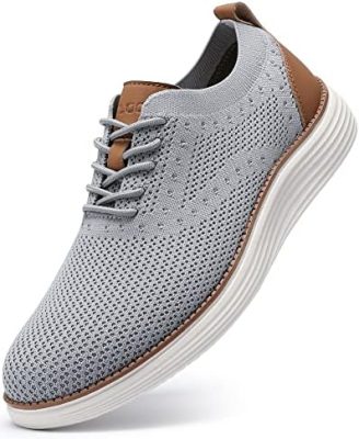 VILOCY Men's Mesh Dress Sneakers Oxfords Business Casual Walking Shoes