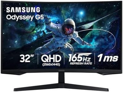 SAMSUNG 32” Odyssey G55C Series QHD 1000R Curved Gaming Monitor,